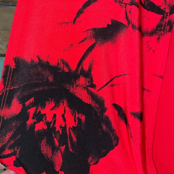 Studio I Blouson Dress Tropical Floral Print 12 - Picture 11 of 16